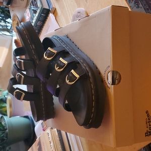 Dr. Martens Blaire Leather Slides Size 10